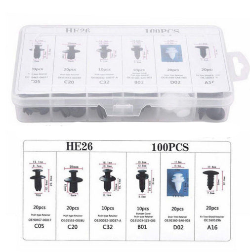 Boxed Car Plastic Buckle Clip Set