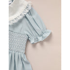 Toddler Girls Smocked Puff Sleeve Dress