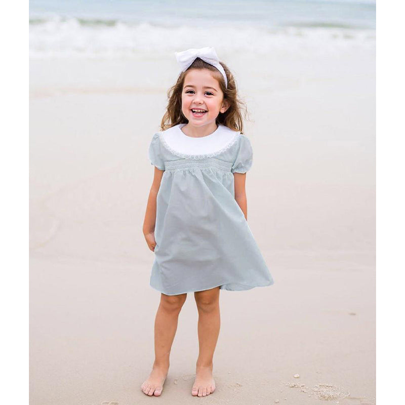 Toddler Girls Smocked Puff Sleeve Dress