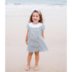 Toddler Girls Smocked Puff Sleeve Dress