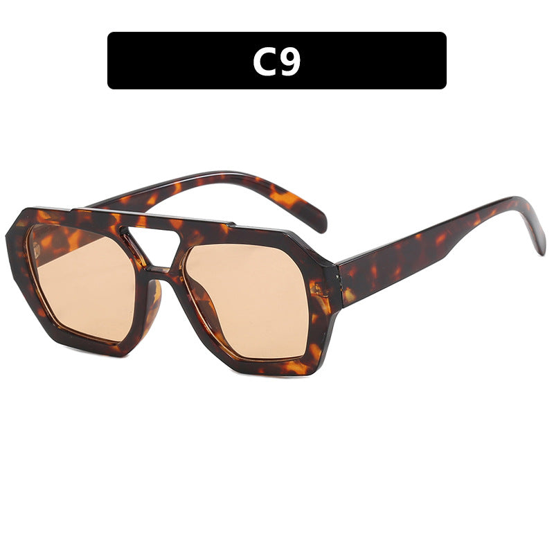 INS Big Frame Leopard Sunglasses