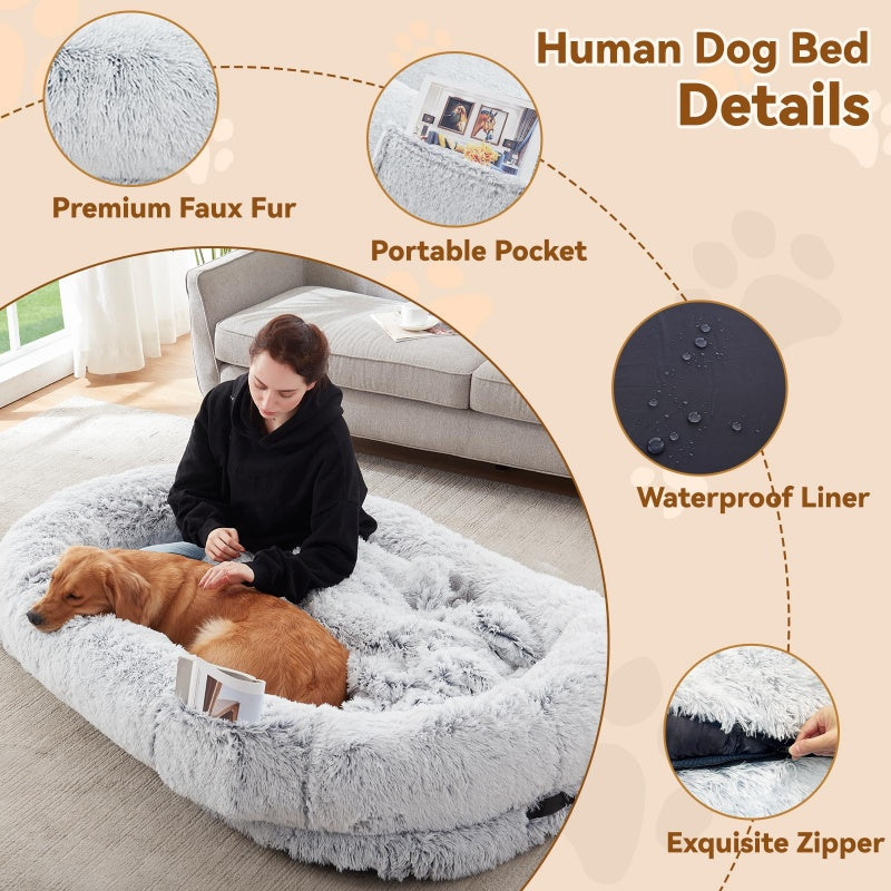 Human Dog Bed Comfort Bed for You & Your Pets