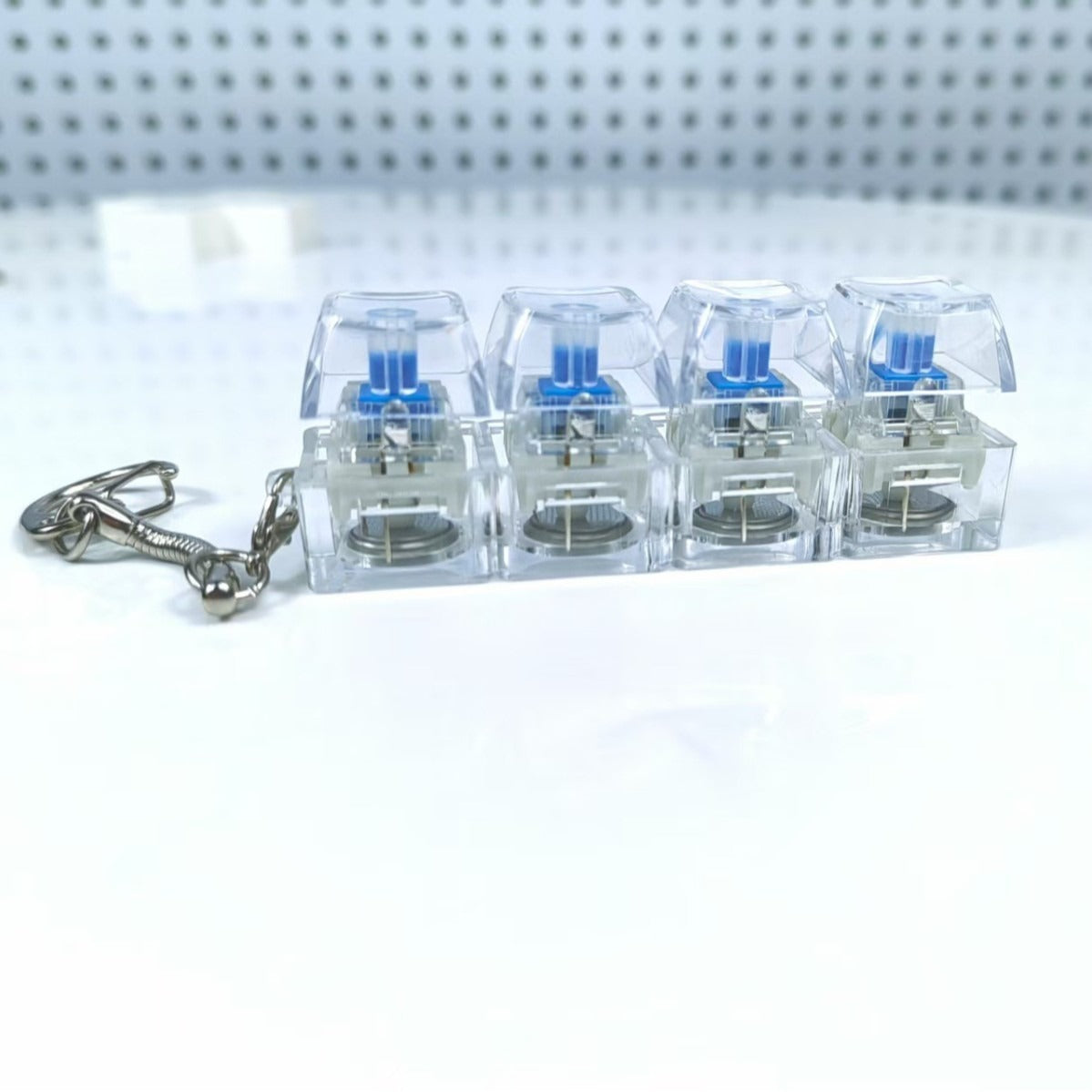 4-Key Mechanical Clicker Keychain