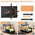 2-Tier Dish Drying Rack with Drainboard