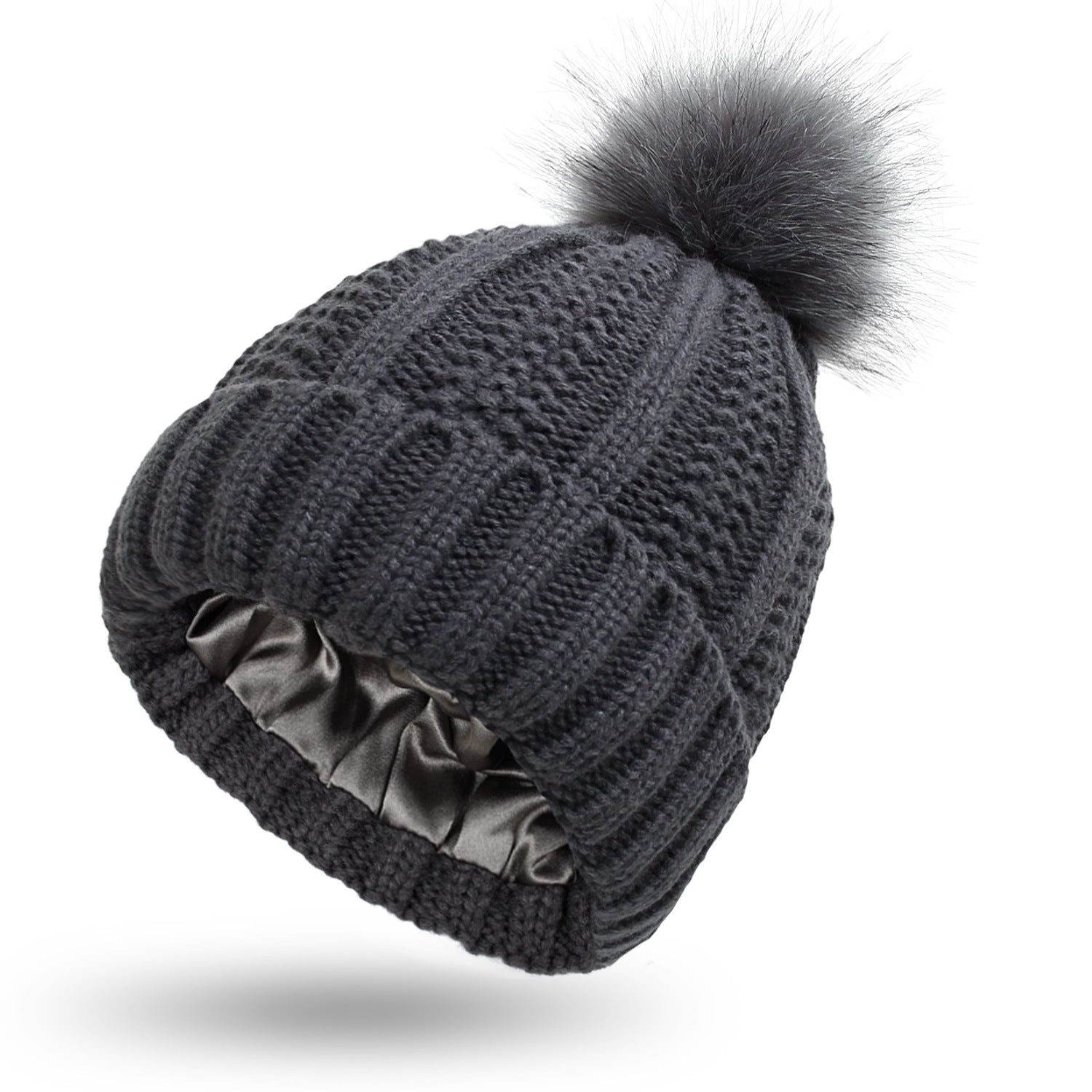 Winter Knitted Hats Fashion Stretchy Lined