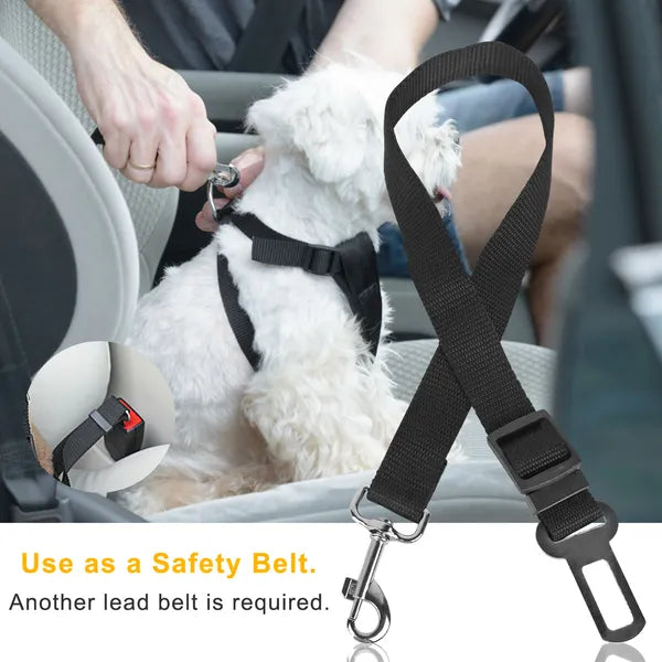 Adjustable Pet Dog Seat Belt Leash (2-Pack)