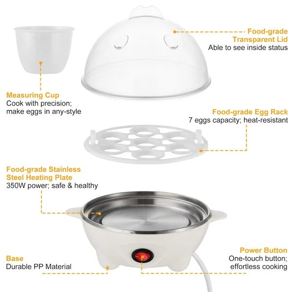 Electric Egg Cooker – 7-Capacity BPA-Free