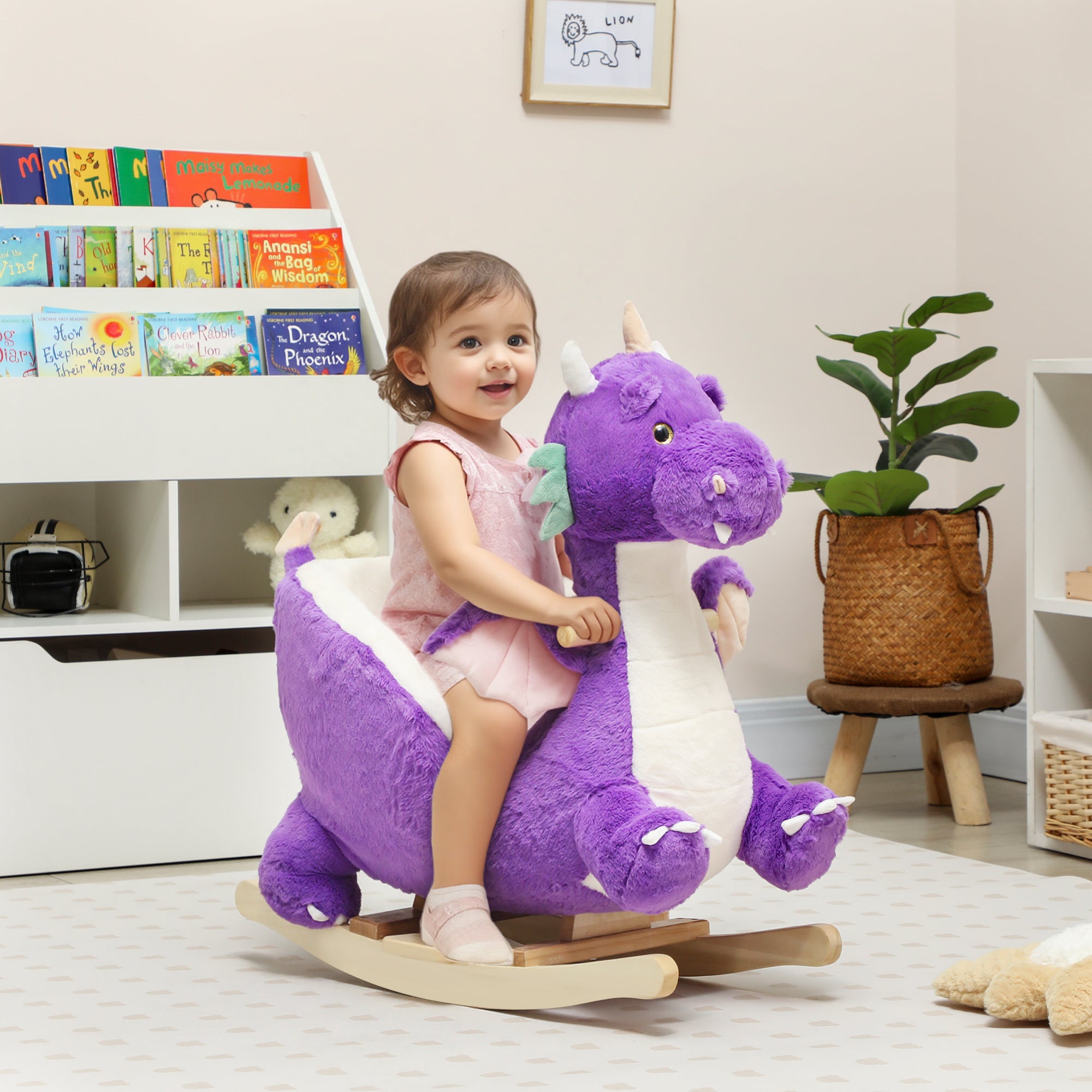 Baby Rocking Dragon Horse Toddler Ride-On Toy