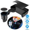 3-in-1 Car Cup Holder Tray with 360° Rotating
