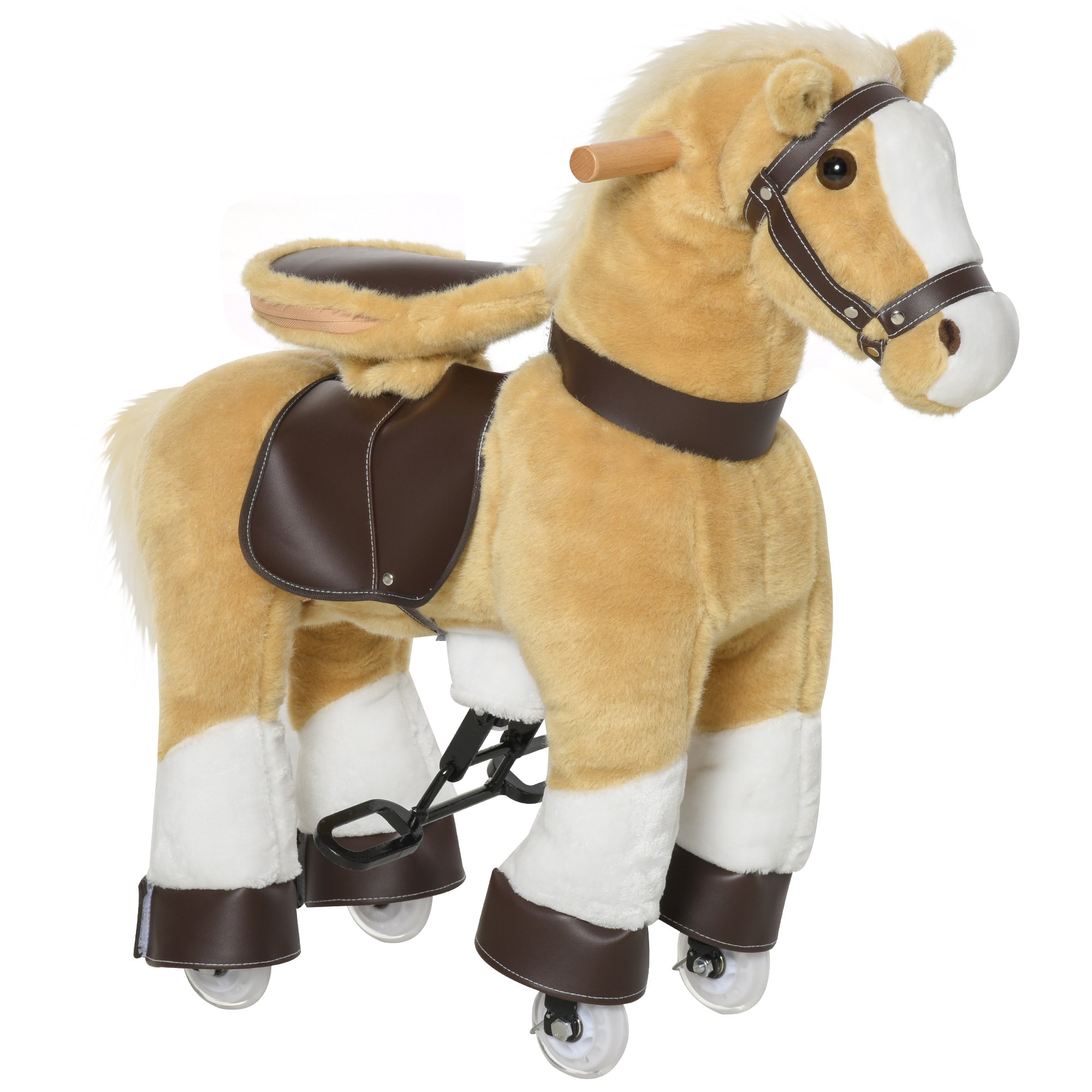 Plush Ride-On Walking Horse – Kids Riding Chair