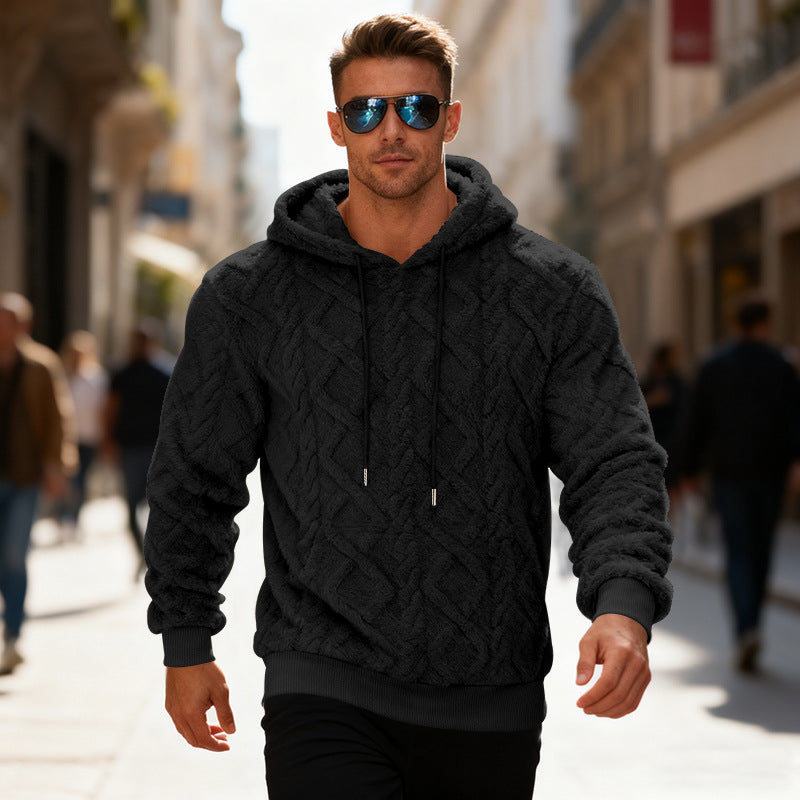 Men’s Plush Hooded Sweatshirt