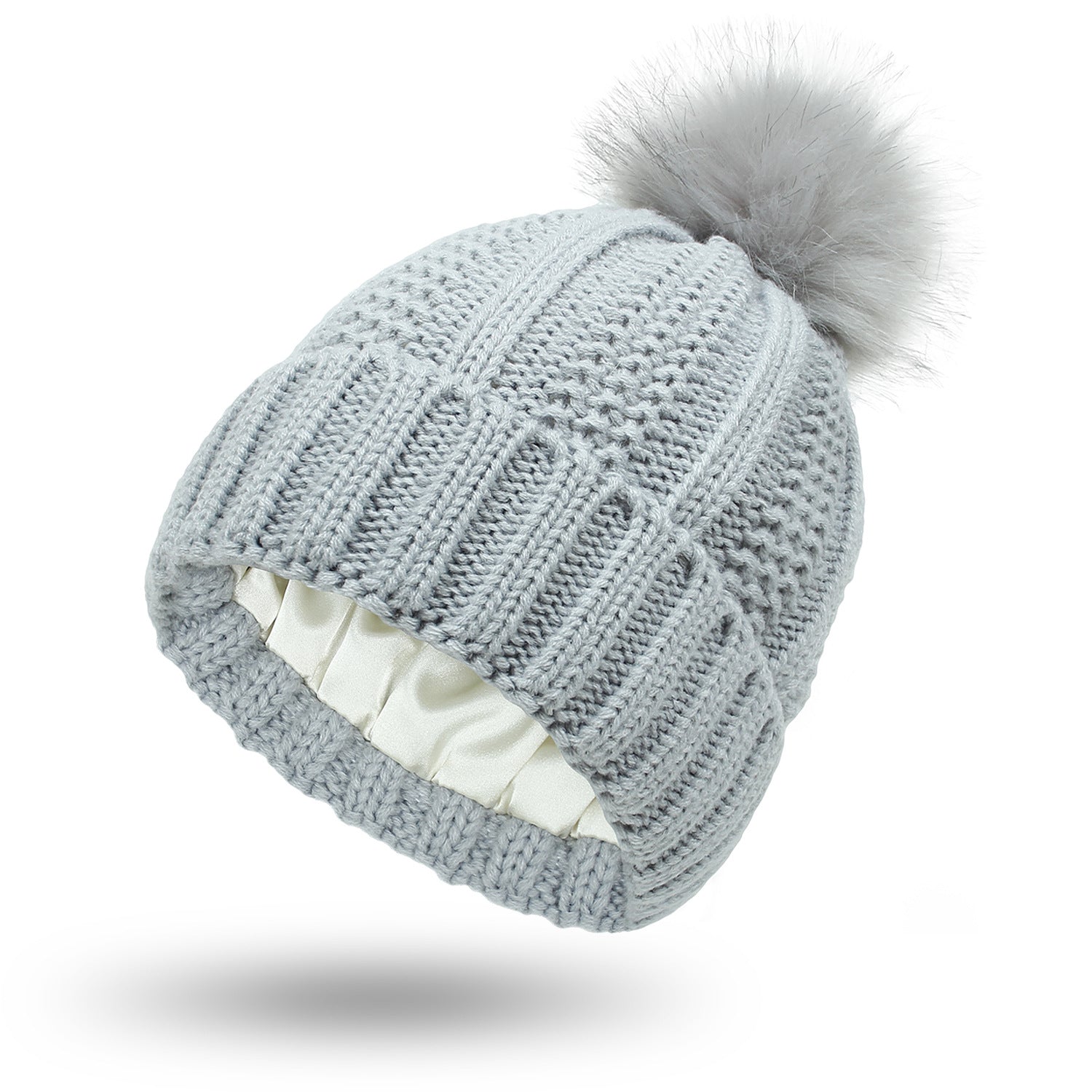 Winter Knitted Hats Fashion Stretchy Lined