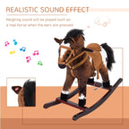 Kids Rocking Horse Toy – Plush Ride-On