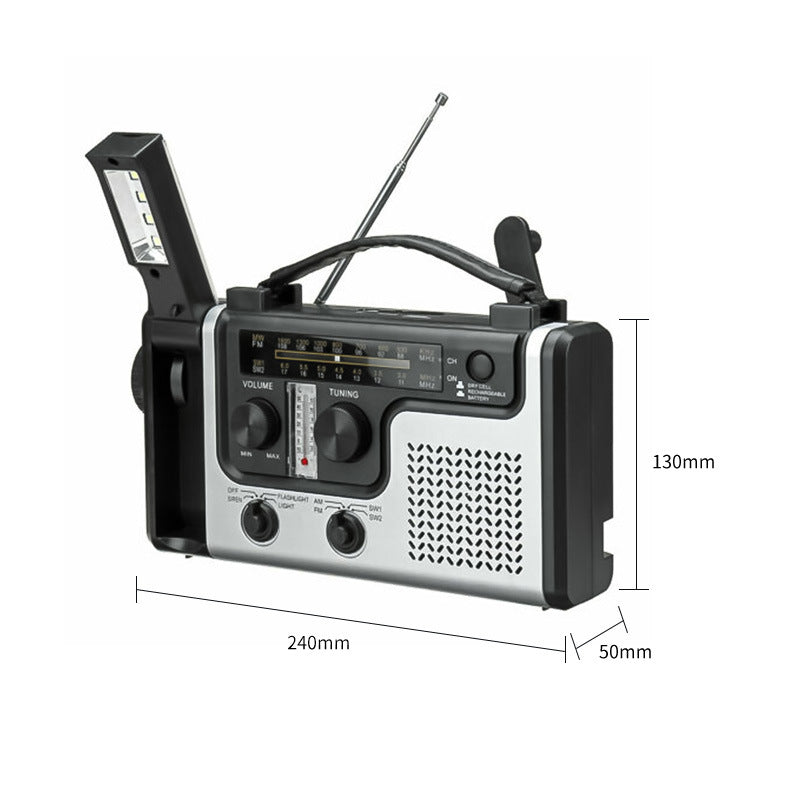 Multi-Band Solar Hand-Crank Radio Receiver