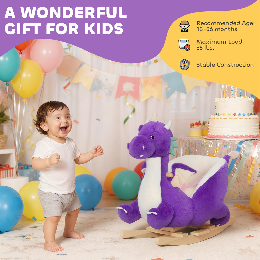 Baby Rocking Dragon Horse Toddler Ride-On Toy