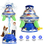 UFO Water Sprinkler Outdoor Rocket Toy LED