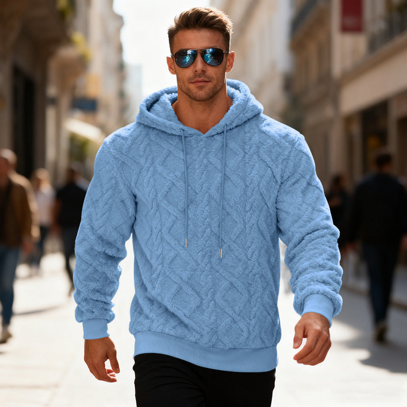 Men’s Plush Hooded Sweatshirt