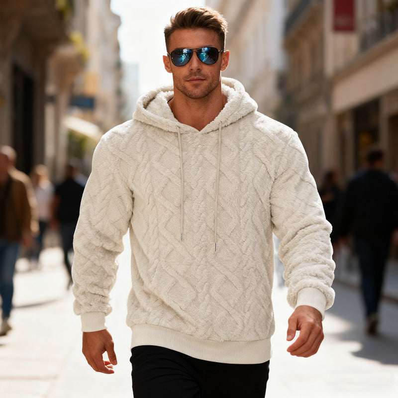Men’s Plush Hooded Sweatshirt