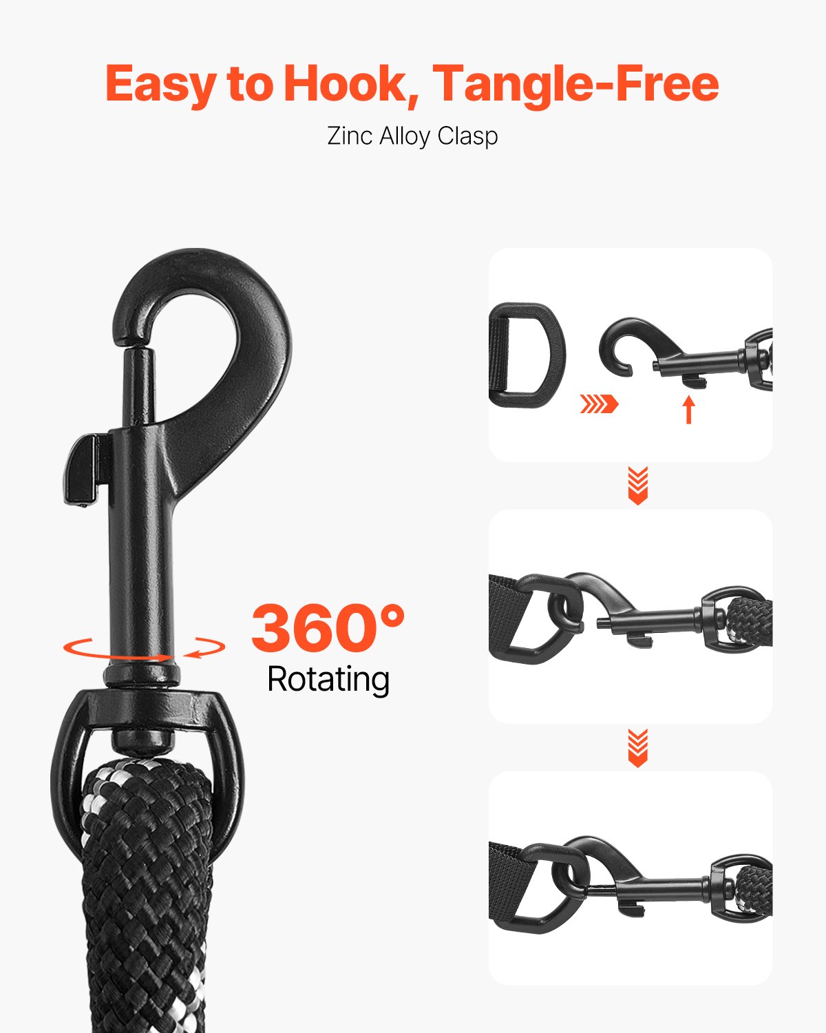 Heavy-Duty Rope Dog Leash Training Leash