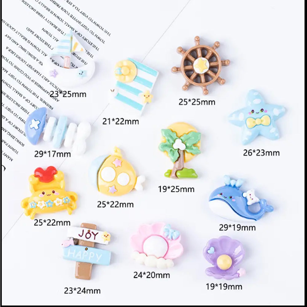 Resin Magnets Seashell, Starfish & Coastal Decor