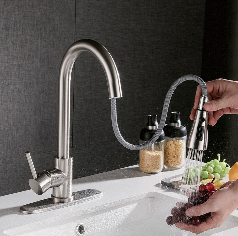 Pull-Out Hot & Cold Kitchen Sink Faucet