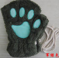 Winter Lovely Half-Cover Paw Cat Claw Gloves