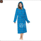 Plush Oversize Winter Flannel Bathrobe for Women