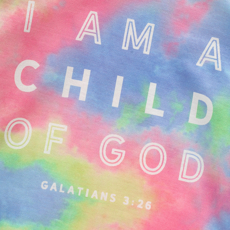 Toddler Girls Tie-Dye Hooded Dress