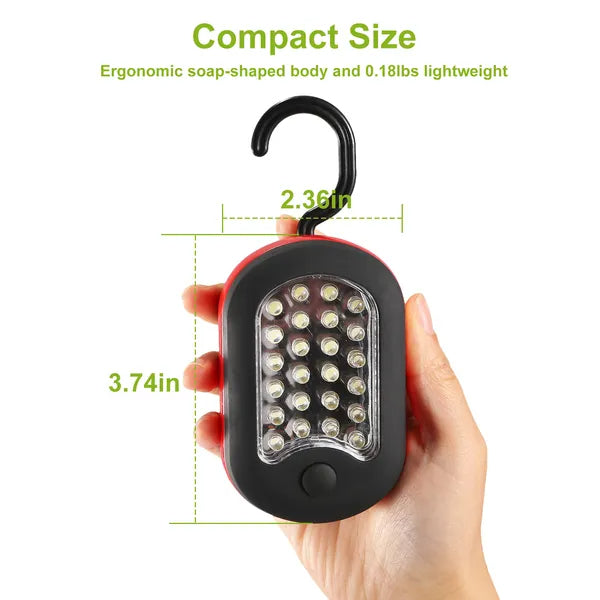 Compact LED Work Light – Bright, Hands-Free