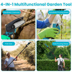 4-in-1 Cordless Electric Pruning Shear & Chainsaw
