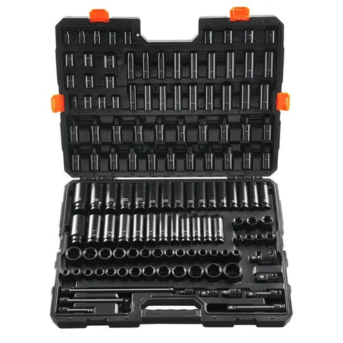 130PCS Impact Socket Set 6-Point Drive Bit Kit