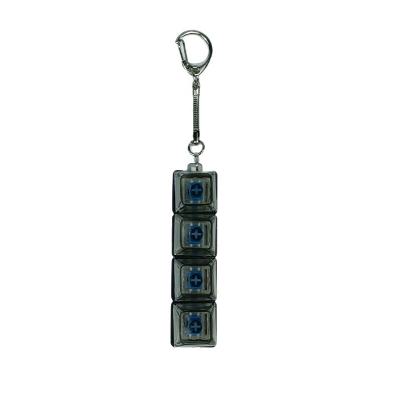 4-Key Mechanical Clicker Keychain