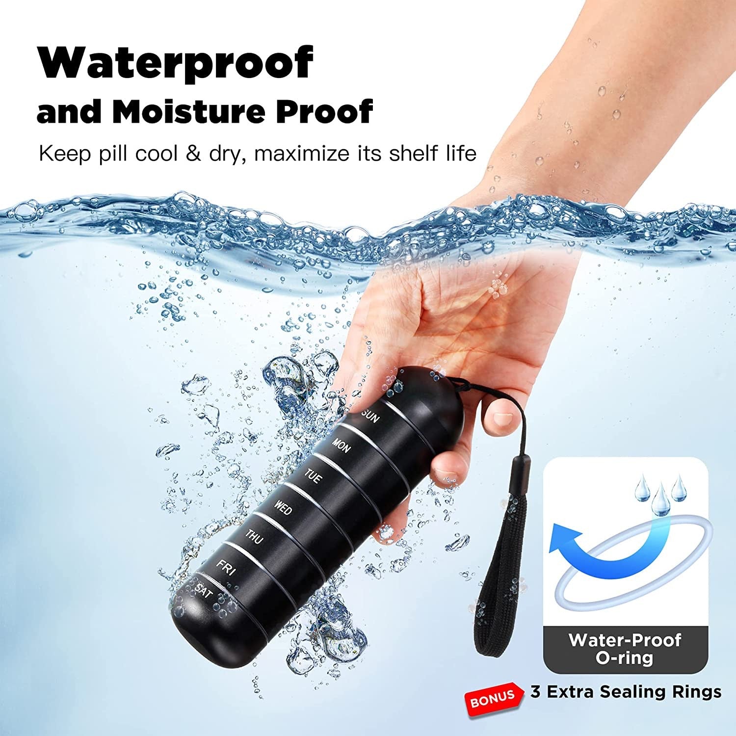 Waterproof Aluminum Alloy Medicine Capsule