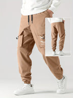 Men’s Straight-Leg Casual Overalls Pants