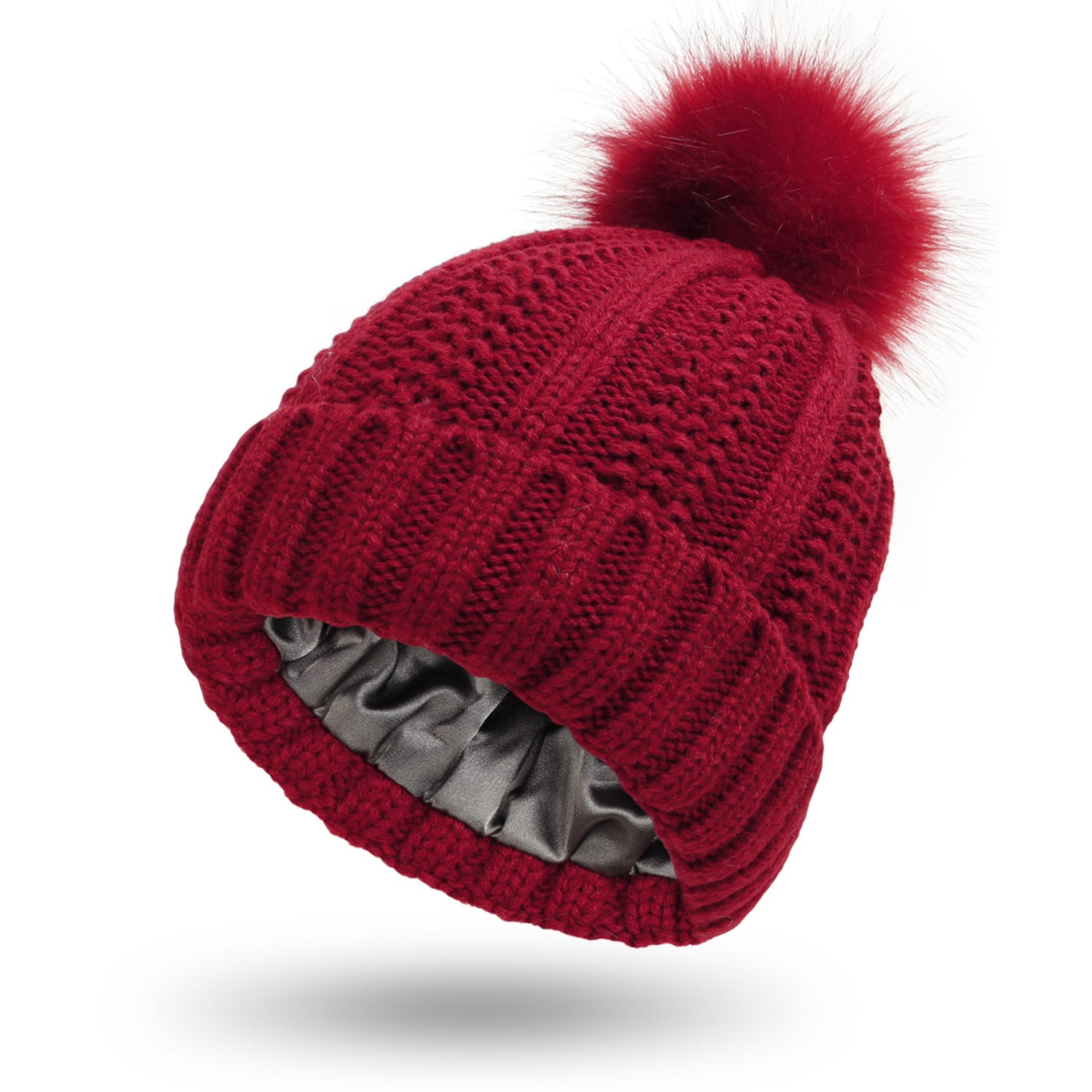 Winter Knitted Hats Fashion Stretchy Lined