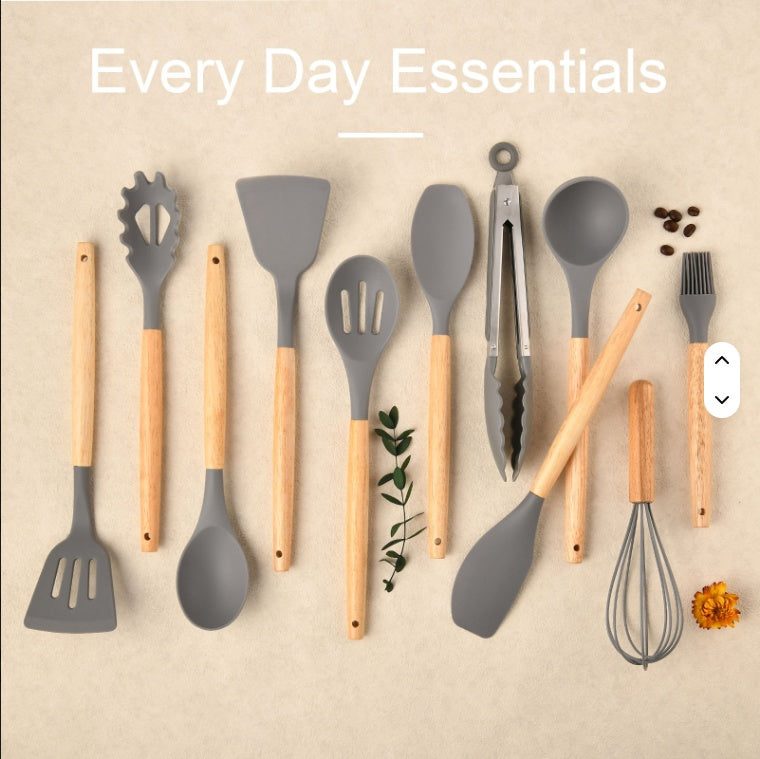 Non-Stick Silicone Kitchen Utensil Set