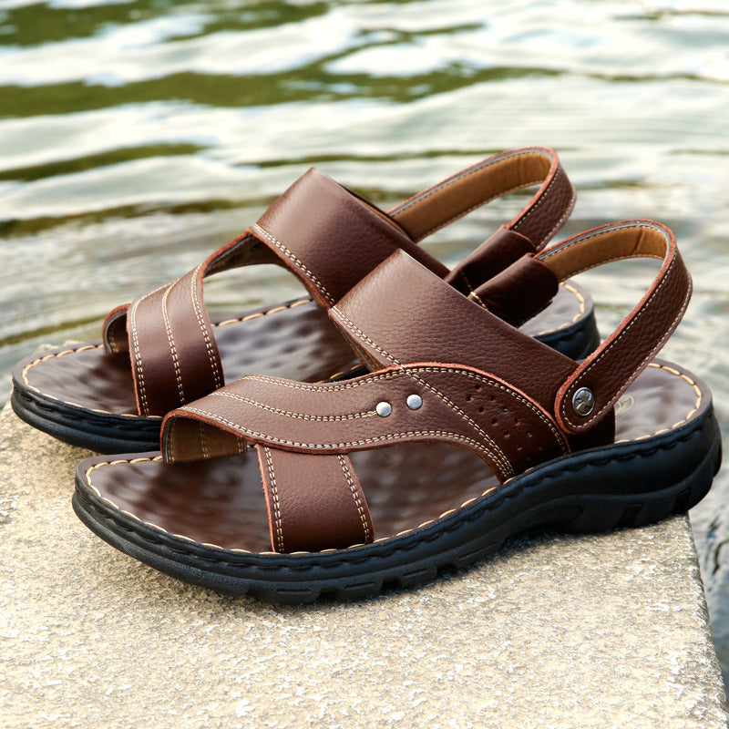 Men’s Leather Sandals Beach & Casual Wear
