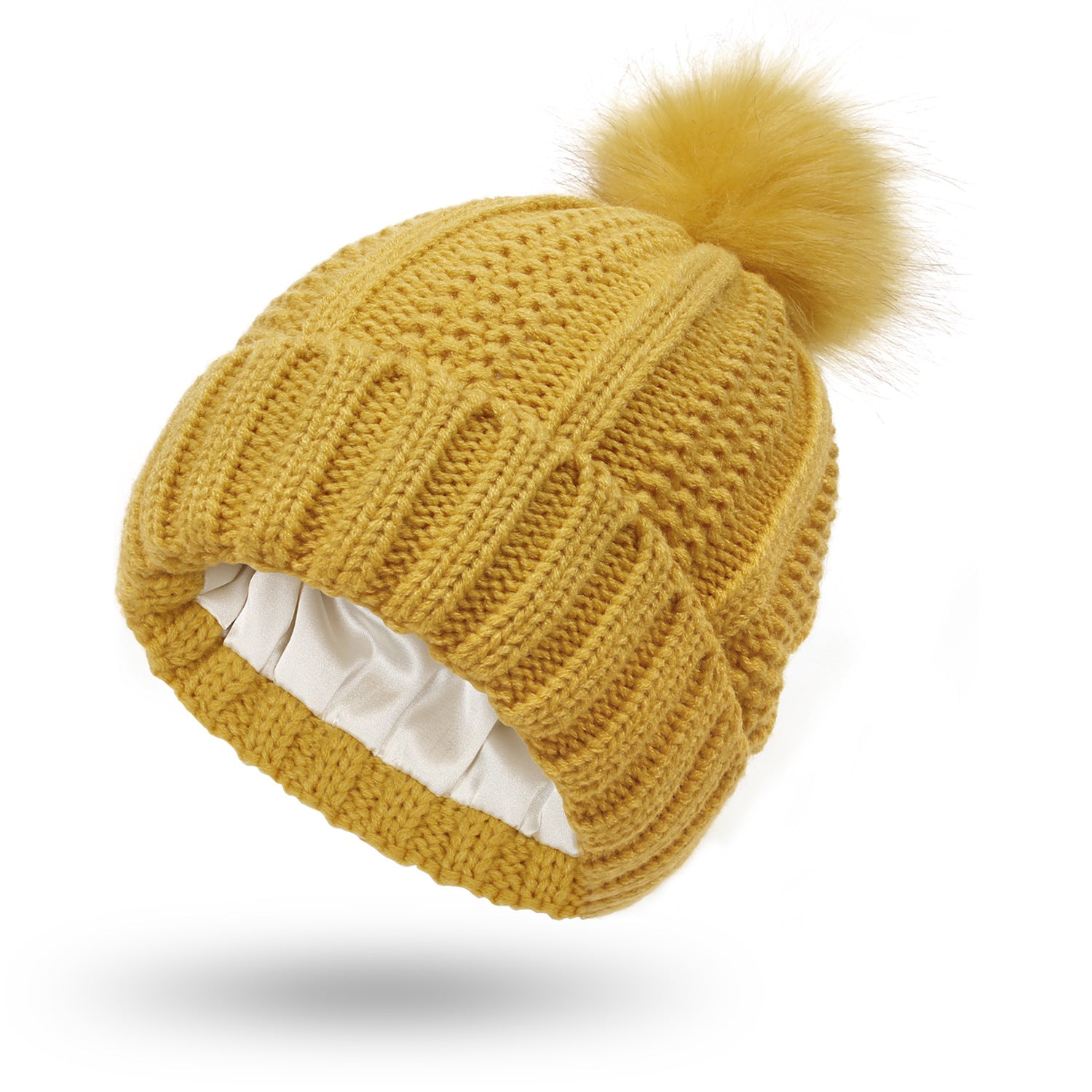 Winter Knitted Hats Fashion Stretchy Lined