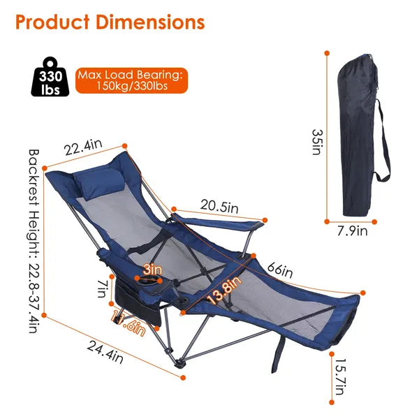 Heavy-Duty Foldable Camping Chair – Relax