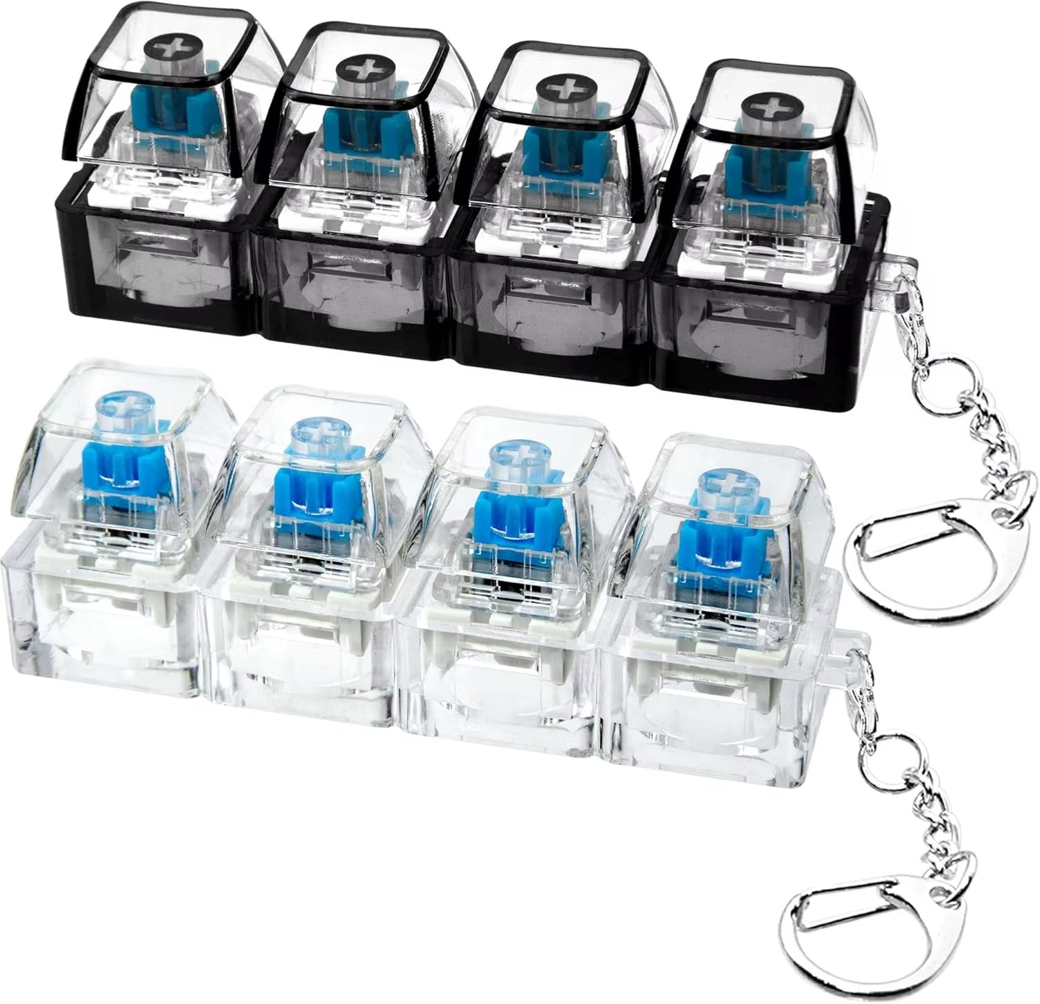 4-Key Mechanical Clicker Keychain