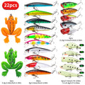 22-Piece Hard & Soft Fishing Lure Kit
