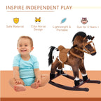 Kids Rocking Horse Toy – Plush Ride-On