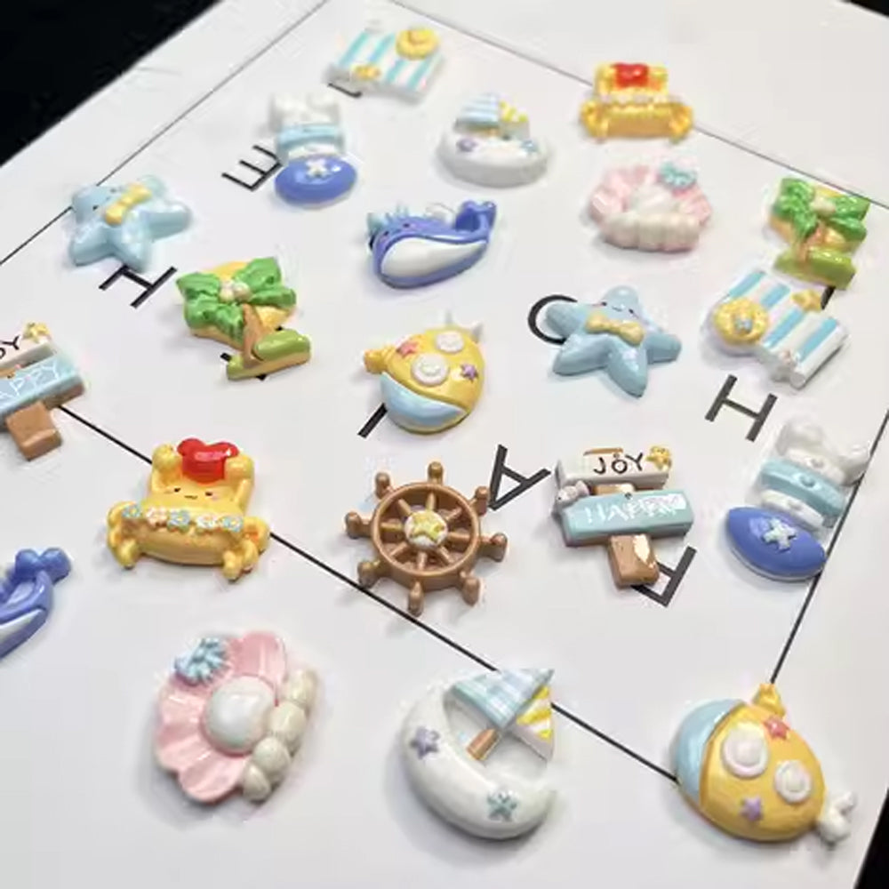 Resin Magnets Seashell, Starfish & Coastal Decor