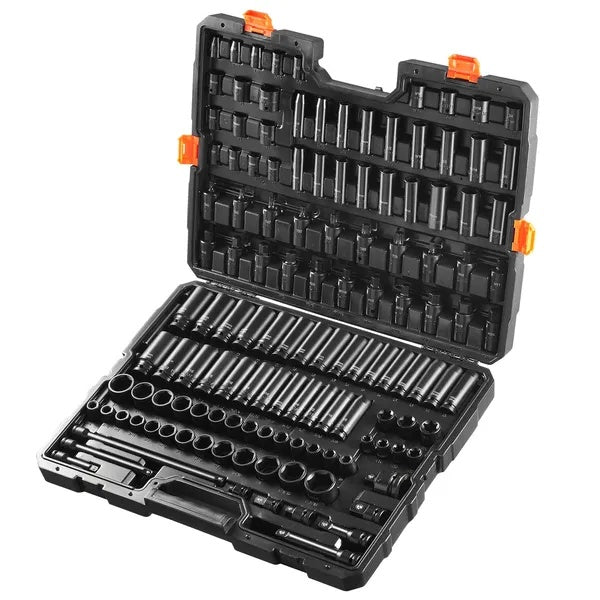 130PCS Impact Socket Set 6-Point Drive Bit Kit