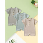3-Pack Baby Boys One-Piece Romper Set
