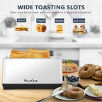 4-Slice Stainless Steel Toaster – Extra Wide