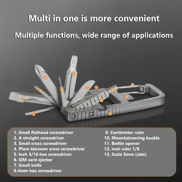 13-in-1 Multi-Function Stainless Steel Tool