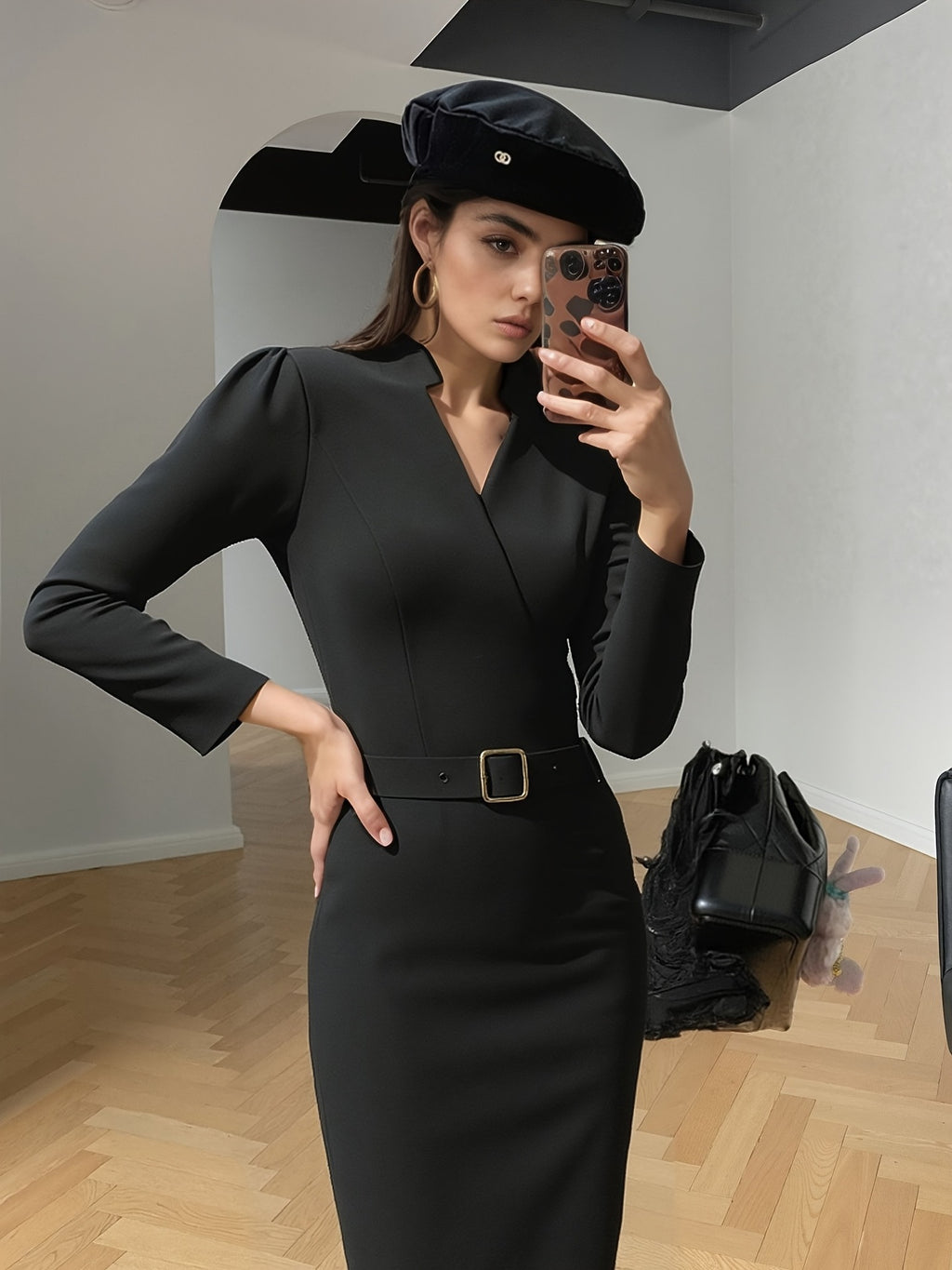 Slim-Fitting Casual Suit Dress for Women