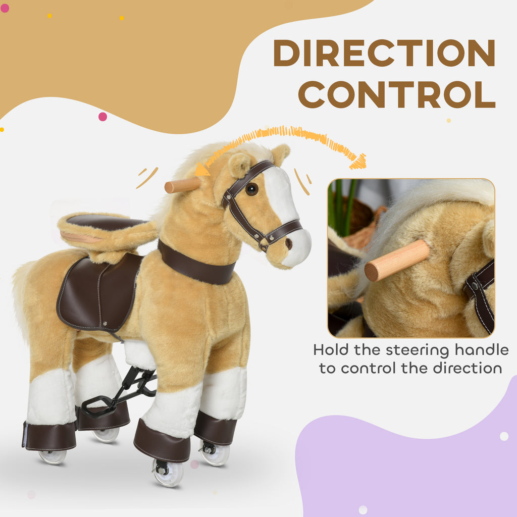 Plush Ride-On Walking Horse – Kids Riding Chair