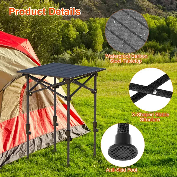 Portable Folding Camping Table – Adjustable